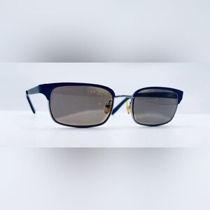 Eddie Bauer 8237 Silver Blue Oval Sunglasses Frames Only